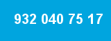 932 040 75 17 932 040 75 17